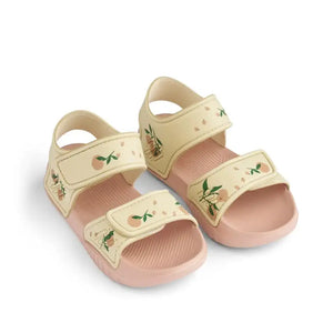 Liewood Blumer Sandalen in Peach Shell, Grösse 30, Seitenansicht