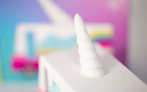 Candylab Einhorn Lieferwagen als Teil der CANDYCAR-Flotte