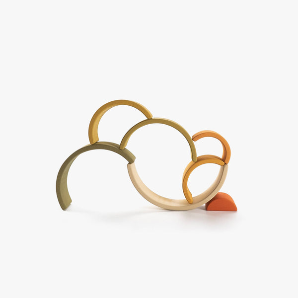 Rainbow made of wood Flower Meadow