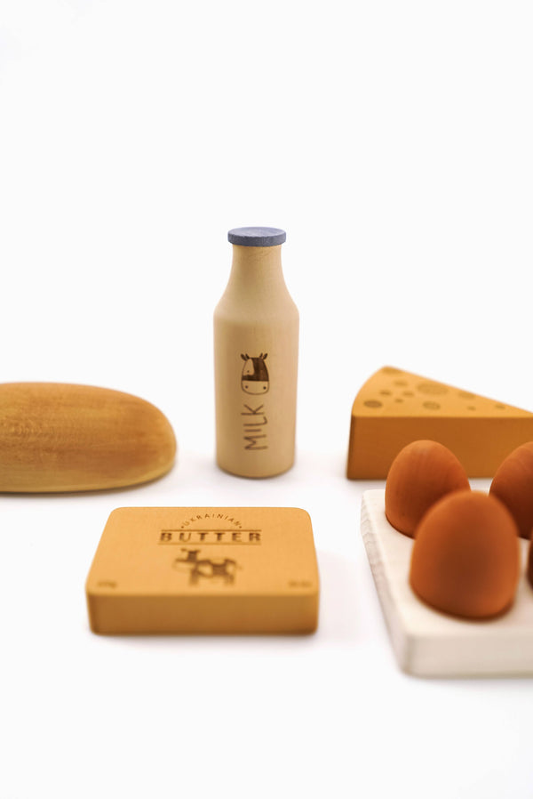 Farm Products Wooden Toy Set