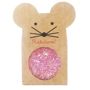 Spring Ball Mouse Glitter Pink (43 mm)