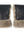 BINIBAMBA Buggy Mittens Schaffell-Handwärmer, innen Toast, aussen Noir
