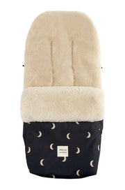 Sheepskin Footmuff Puffmuff Organic Zoo Midnight Moon