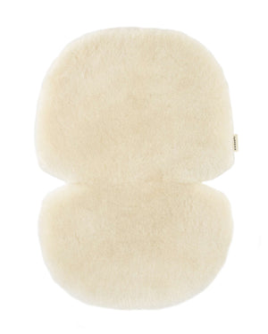 BINIBAMBA Snuggler Schaffell-Kinderwageneinlage in Milk, 68 × 44 cm