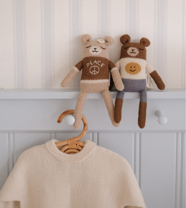 Knitted Toy Teddy Smile