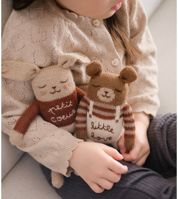 Knitted Toy Bunny Petit Coeur