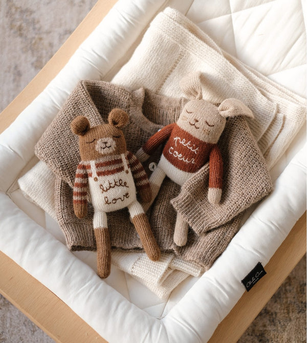Knitted Toy Bunny Petit Coeur