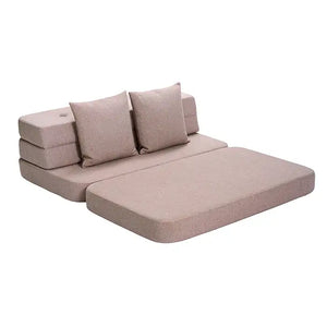byKlipKlap Faltbares Spielsofa Rosé – 3-in-1 Nutzung