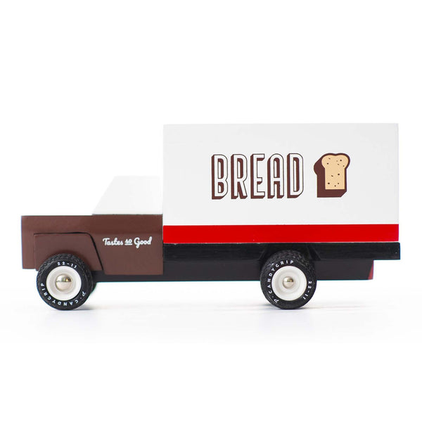 Candylab Toys Brotwagen aus Holz von der Seite