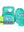 School Bag Set Light 6-piece Unique Seashell Turquoise