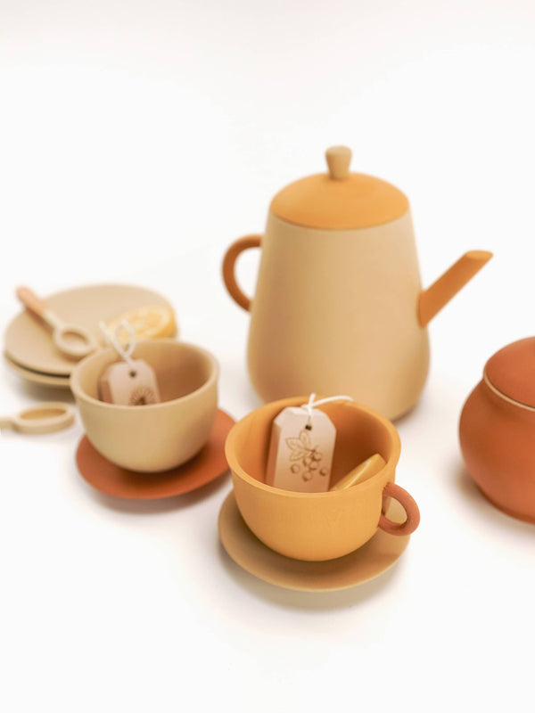 Wooden Citrus Tea Set