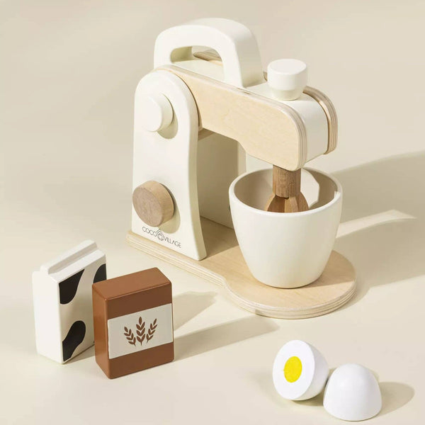 Robot culinaire et accessoires en bois