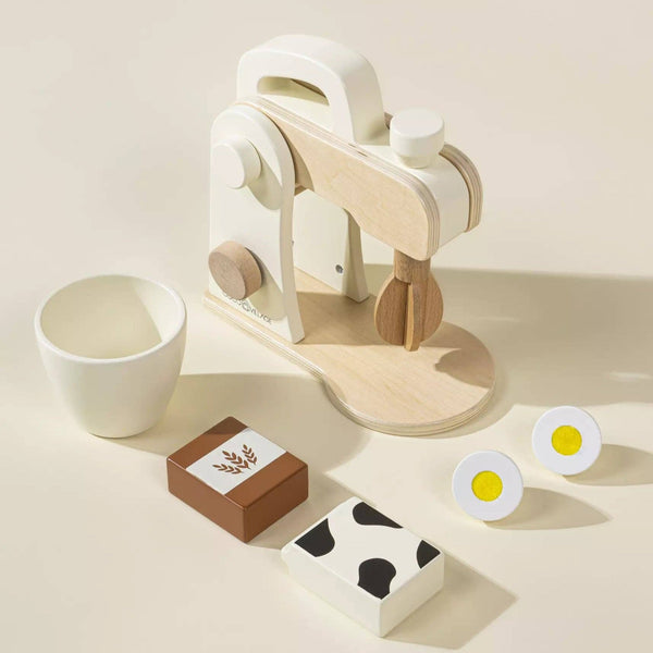 Robot culinaire et accessoires en bois