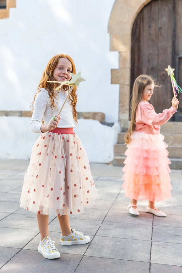 Célestine Long Skirt with Hearts