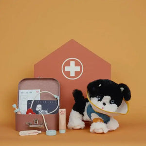 Magnetisches Holzthermometer aus dem Dinkum Dog Tierarzt Set von Olli Ella