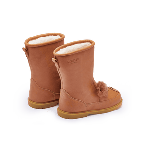 Donsje Wadudu Exclusive Winterstiefel Squirrel Fudge – Futter aus Schafwolle