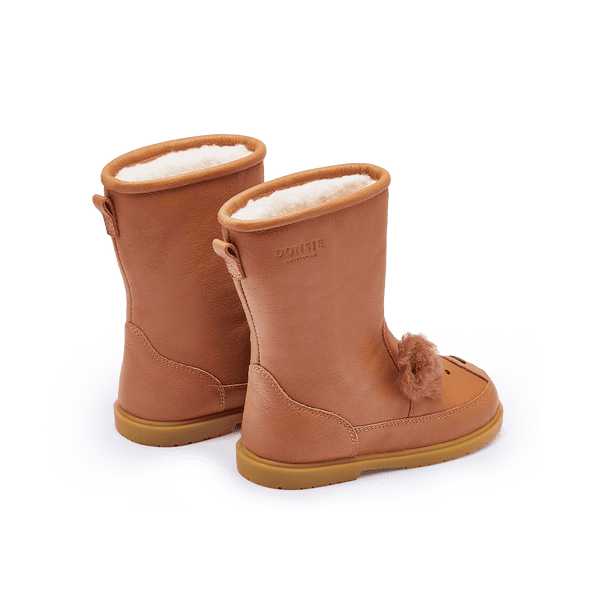 Donsje Wadudu Exclusive Winterstiefel Squirrel Fudge – Futter aus Schafwolle