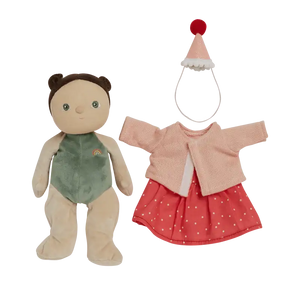 Dress Me Dinky Puppe Sophie im Samtanzug von Olli Ella