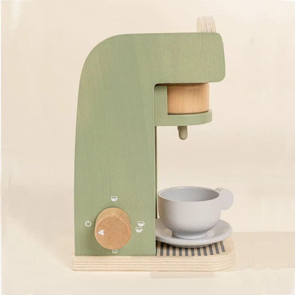 Wooden coffee machine set