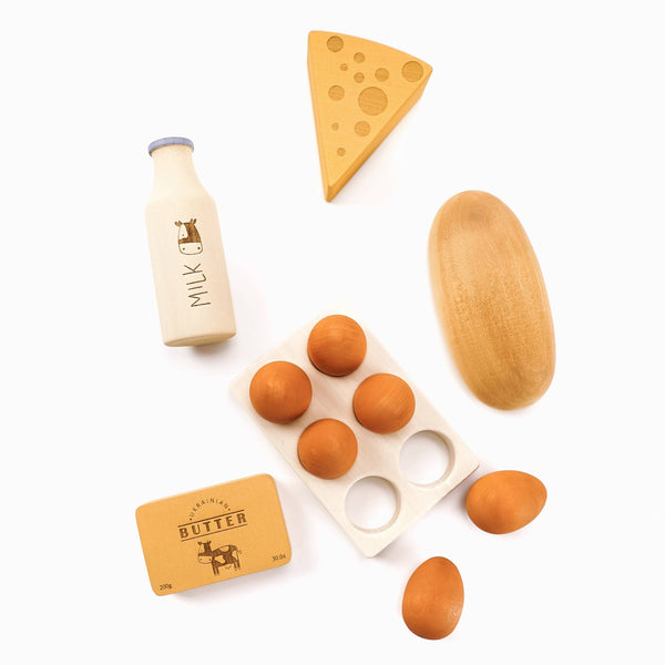 Farm Products Wooden Toy Set