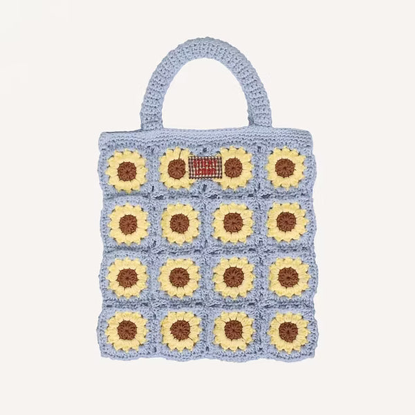 Knitting bag Flower willow basket
