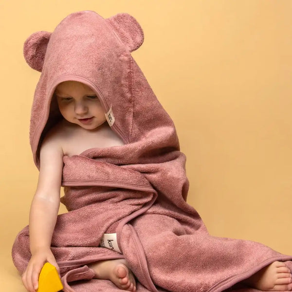 Baby bath towel Blush