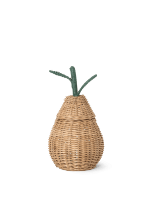 ferm LIVING Pear Korb klein aus geflochtenem Rattan