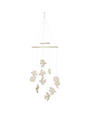 ferm LIVING Swif Bird Mobile Ungefärbt aus Bio-Baumwolle