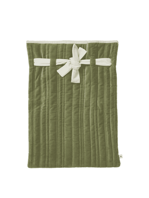 ferm LIVING Vari Quilted Aufbewahrungssack in Khaki aus Baumwolle