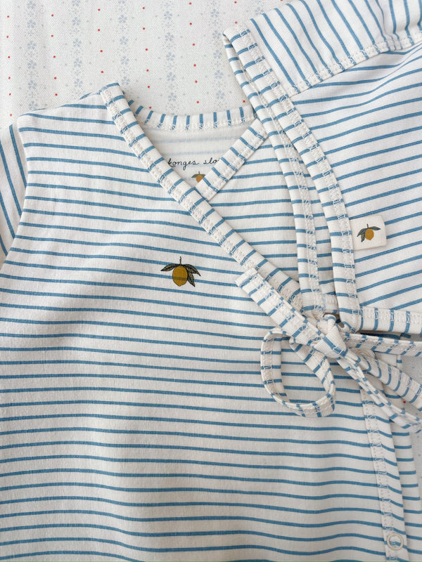 Basic Newborn Body Stripe Bluie