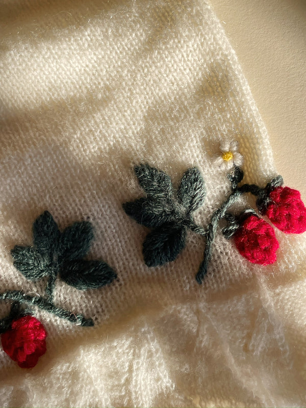 Minia Ruffle Cardigan Bright White