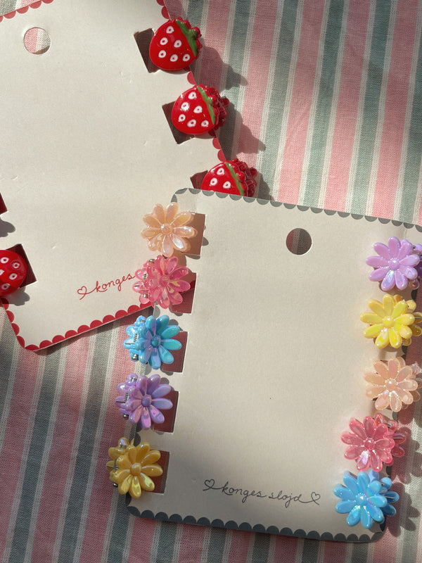 10-Pack Mini Flower Hair Clips