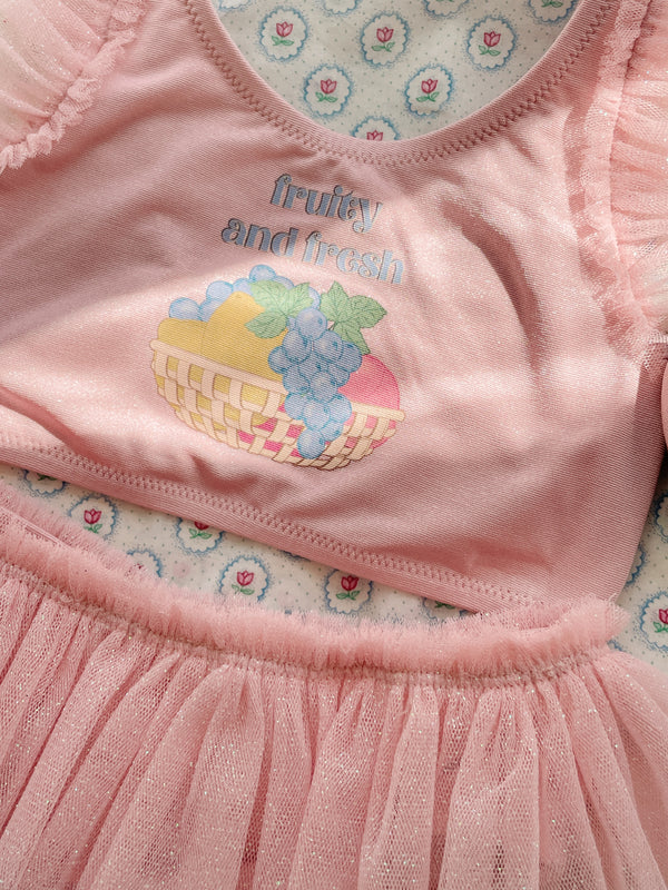 Amandine bathing dress powder pink