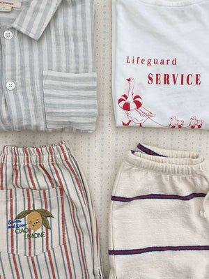 Konges Sløjd Trio Shorts – Streifenmuster Detail