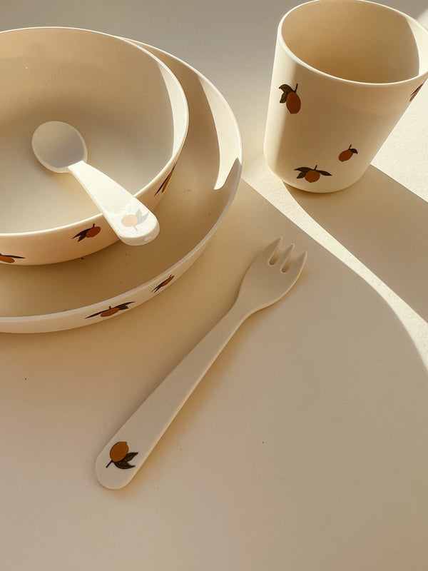 PLA tableware set Lemon
