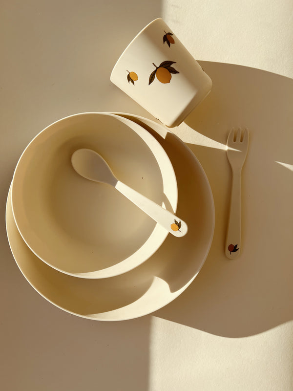 PLA tableware set Lemon