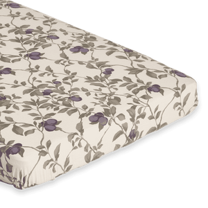 Garbo&Friends Fixleintuch Plum Detail – weiches Musselin-Spannbettlaken