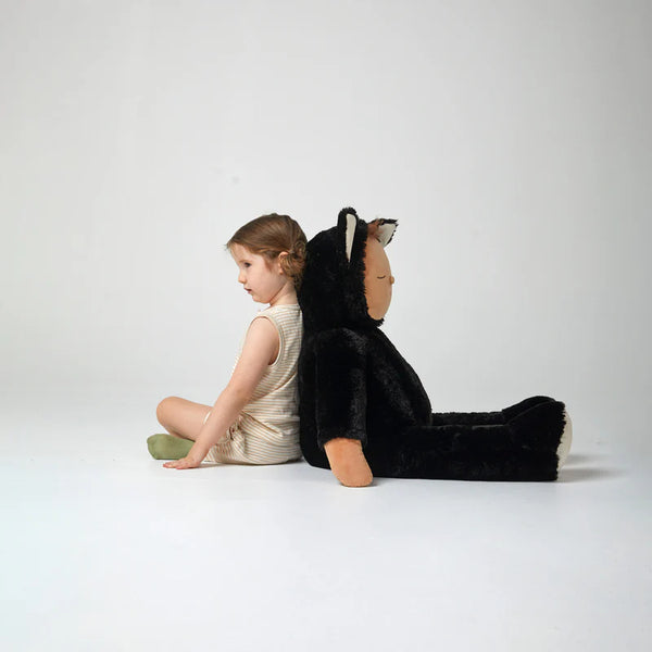 Giant Cozy Dinkum Black Cat Nox