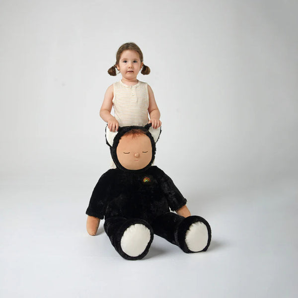 Giant Cozy Dinkum Black Cat Nox