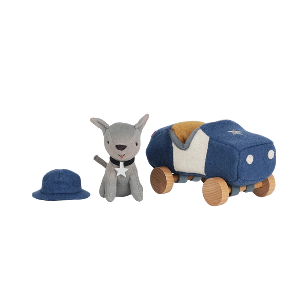 Olli Ella Holdie Dog Officer Blue | Kuscheltiere | Beluga Kids