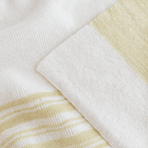 Hvid Babydecke Gilbert in Light Yellow, Detailansicht