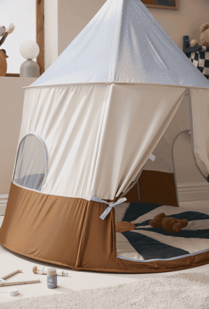 Kids Concept Spielzelt Zirkus Blau – Eingang mit Vorhang