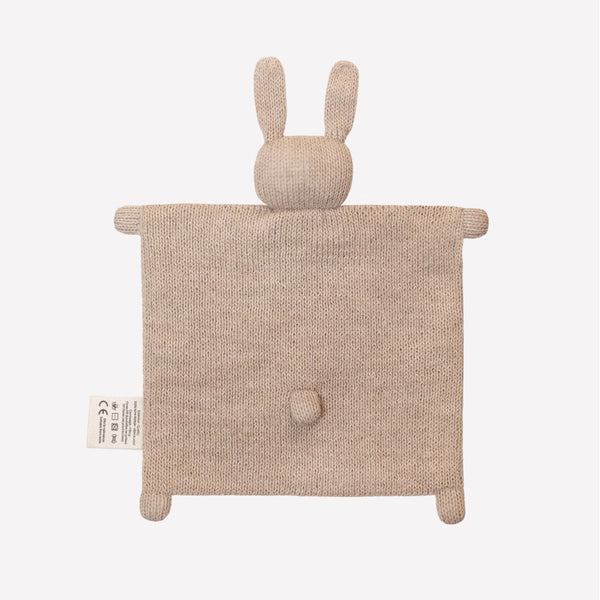 Knitted security blanket Bunny Sand