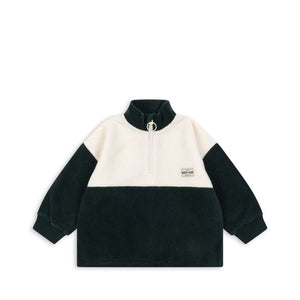 Konges Sløjd Half-Zip Fleece-Sweatshirt Tavi Scarab
