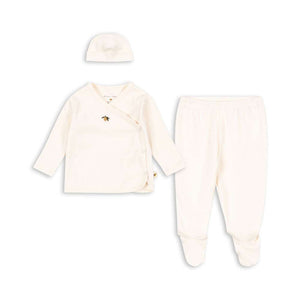 Konges Sløjd Geschenkset Take Me Home Antique White – Neugeborenen-Set aus Bio-Baumwolle
