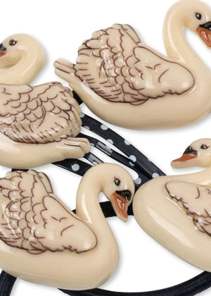 Haargummis aus Polyester im Konges Sløjd Haarschmuck-Set Swan