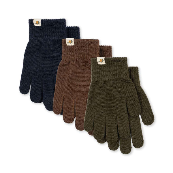 Konges Sløjd Handschuhe Filla Forest Mix im 3er-Pack