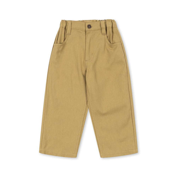 Konges Sløjd Hose Frankie in Khaki aus Bio-Baumwolltwill