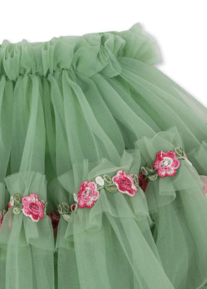 Joelle Rock Green von Konges Sløjd – Bund und Saum im Detail