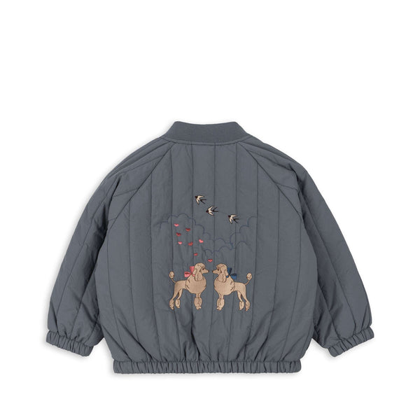 Rückseite der Konges Sløjd Juno Bomberjacke Tradewinds aus Nylon